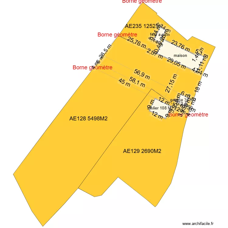 GARAGE ET ATELIER 6. Plan de 4 pièces et 448 m²