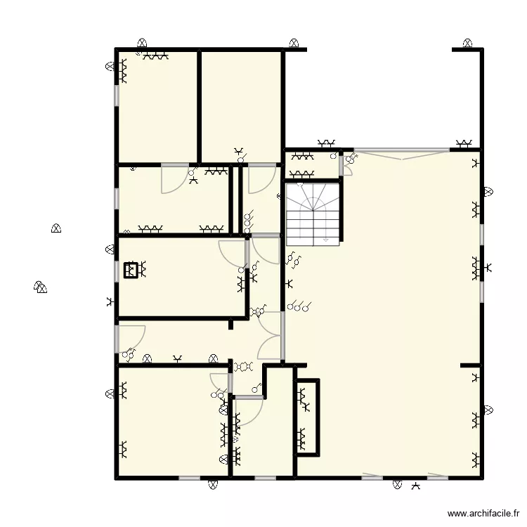 HASS. Plan de 13  et 114 m²