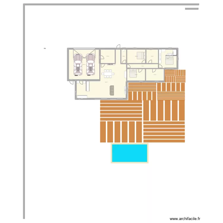 Baraqueville. Plan de 10  et 207 m²