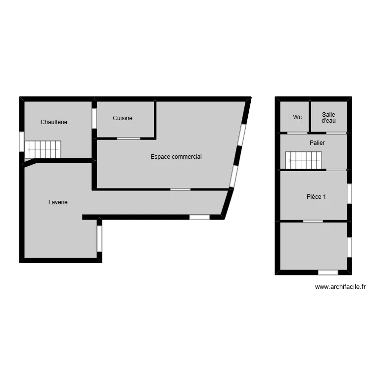 gendron termites. Plan de 9  et 79 m²