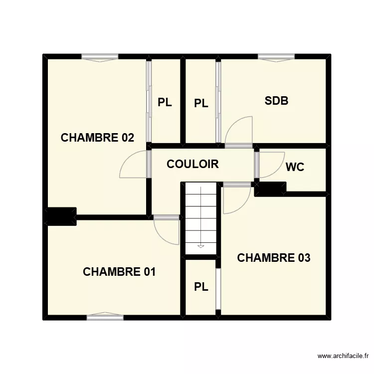 ETAGE REDESSAN. Plan de 