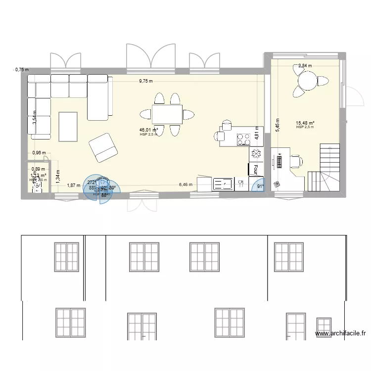 EYGLIERS EXTENSION 5. Plan de 