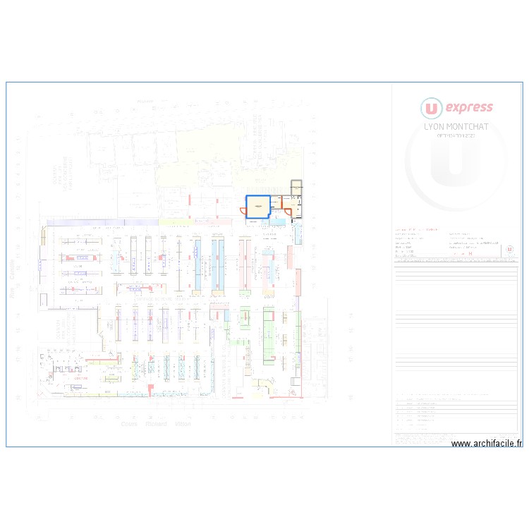 Montchat v3. Plan de 4 pièces et 31 m2