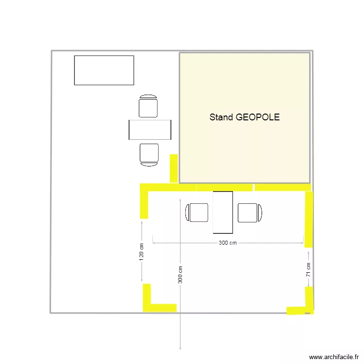 stand Perwex projet 1. Plan de 