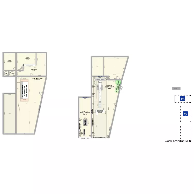 Projet CCT mixte VL/CL MCT L AIGLES 61EKLA V5 fosse. Plan de 11 et 529 m² Projet CCT mixte VL/CL MCT L AIGLES 61EKLA V5 fosse. Plan de 11 et 529 m²