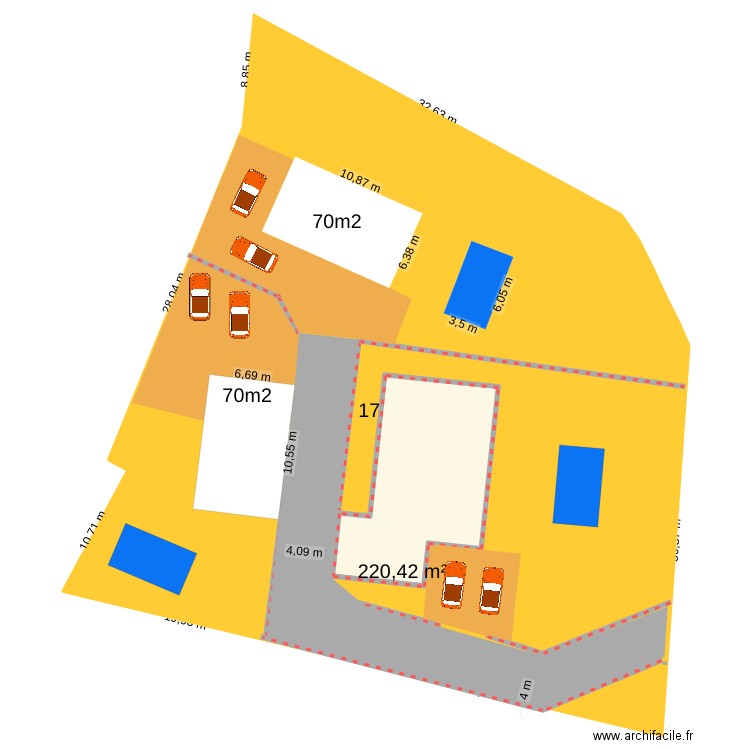 plan _9. Plan de 1 pièce et 134 m2