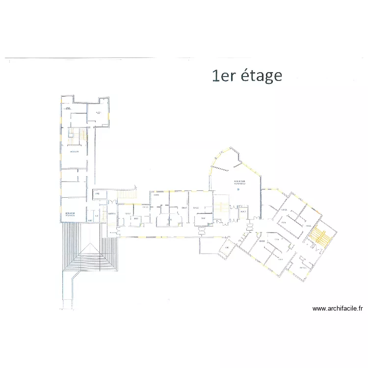 Plan 1er &eacute;tage. Plan de 