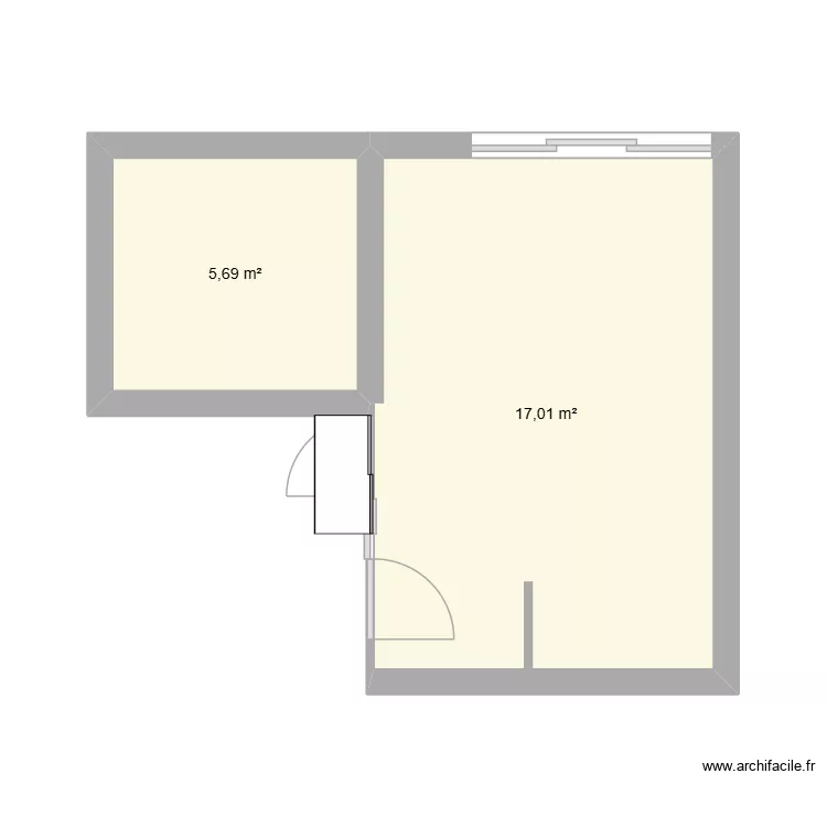 110. Plan de 2  et 23 m²