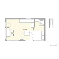 CABANE POL option SALLE DE BAIN TOUTE CARELEE 7M