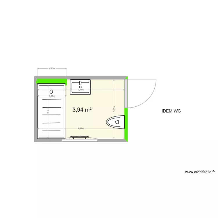 salle de bain M Berger. Plan de salle de bain M Berger. Plan de