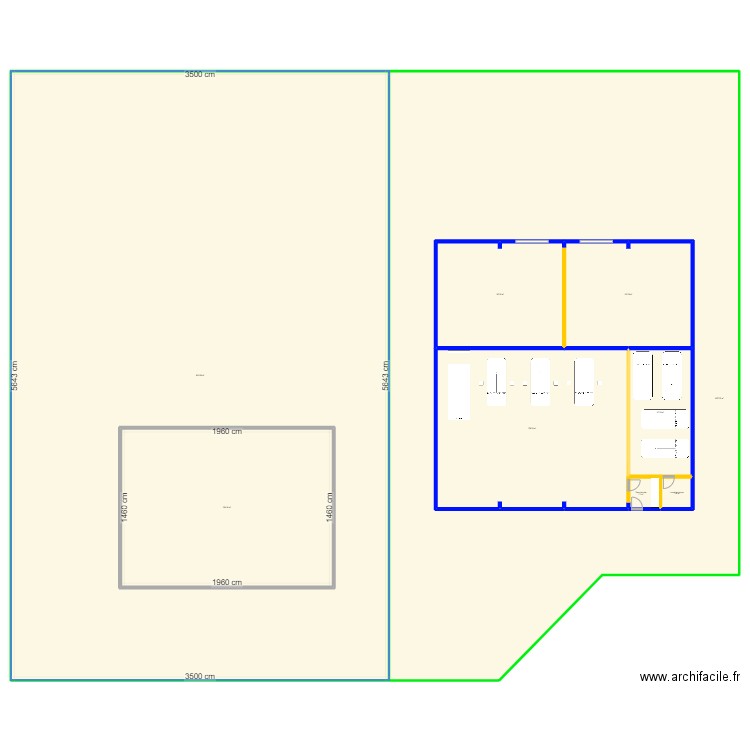 SERVAIS V6. Plan de 9 pièces et 4487 m2