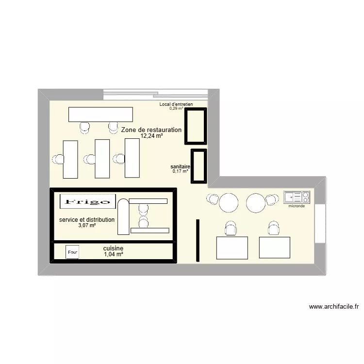 cafeteria. Plan de cafeteria. Plan de