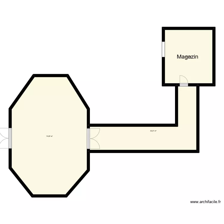 Vu En Plan Houin 5 Paillotte de Vacination. Plan de 