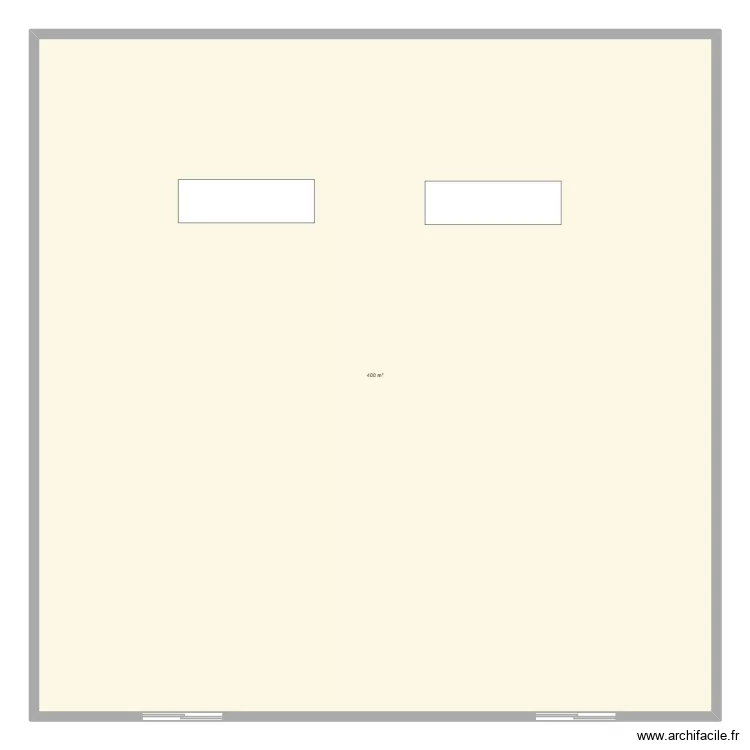 Magasin. Plan de 1 Pièce et 400 m² Magasin. Plan de 1 Pièce et 400 m²