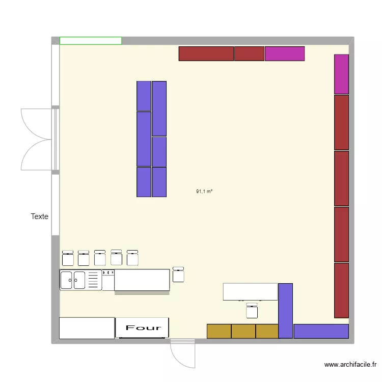 zone commercial bb. Plan de 