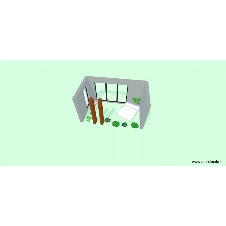 TERRASSE. Plan de 