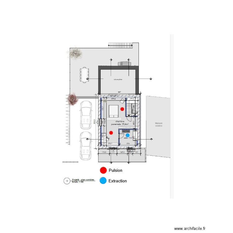 Colin ventilation double flux 2 eme. Plan de 0 pièce et 0 m2