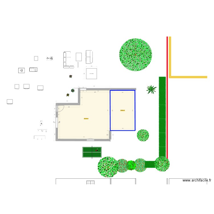 Projet extension Maison REVISION. Plan de 0 pièce et 0 m2