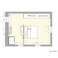chambre 1 avec escalier