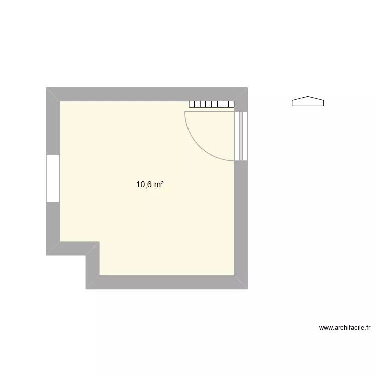 CUISINE GRISETTES. Plan de 1  et 11 m²