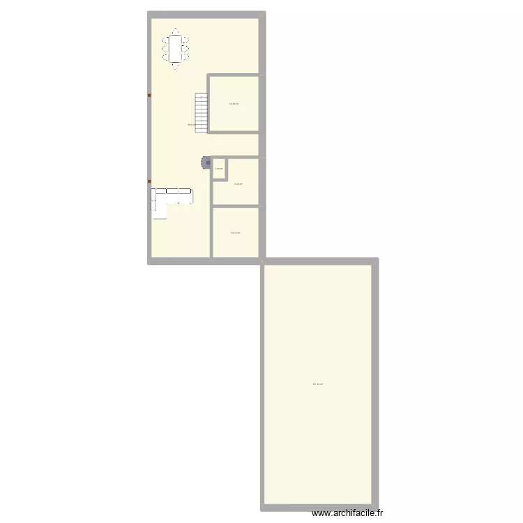 Plan Hangar selon seb. Plan de 6  et 231 m²