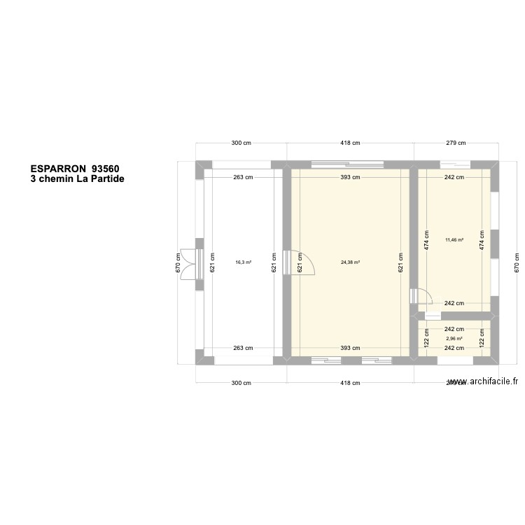 MAISON ESPARRON. Plan de 0 pièce et 0 m2