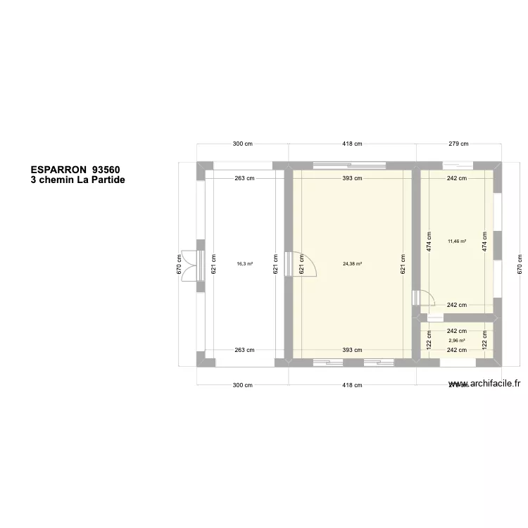MAISON ESPARRON. Plan de MAISON ESPARRON. Plan de