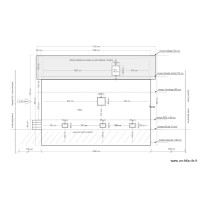 PC maison Douvres / plan projet réhausse / façade Nord