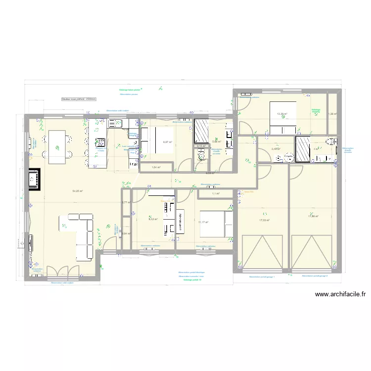Senouillac v3 elec. Plan de 18  et 161 m²