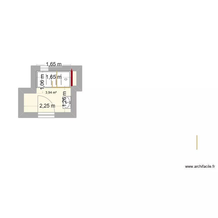 FAURICHON. Plan de 1  et 4 m²