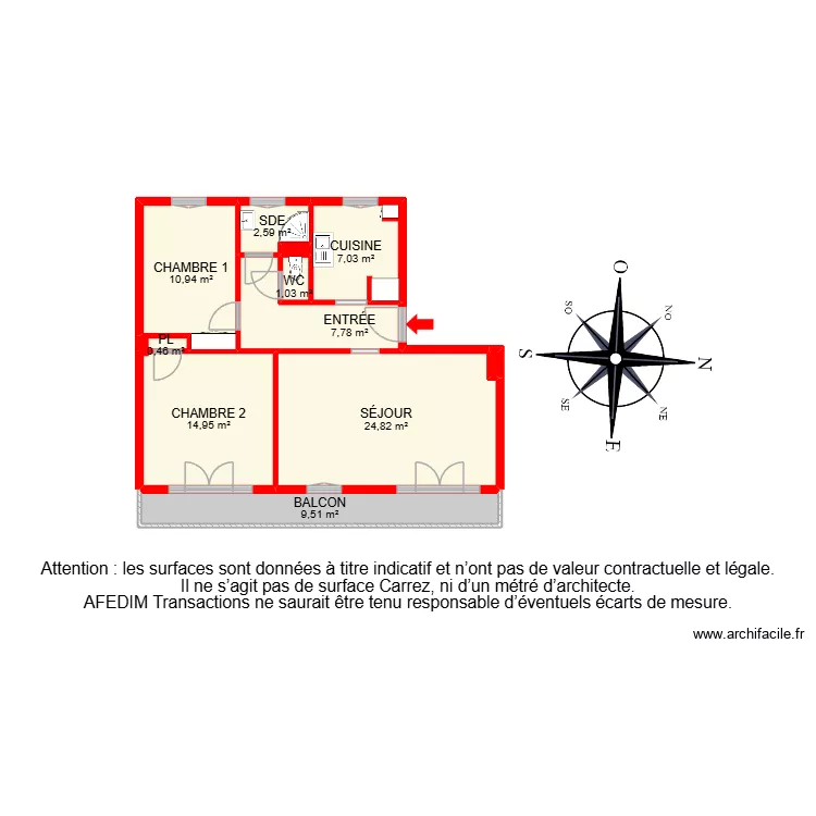BI 33305. Plan de 11  et 79 m²