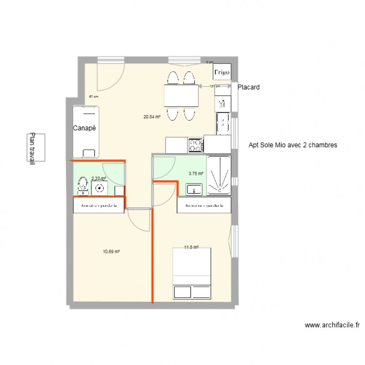 AptSoleMioV5. Plan de 0 pièce et 0 m2