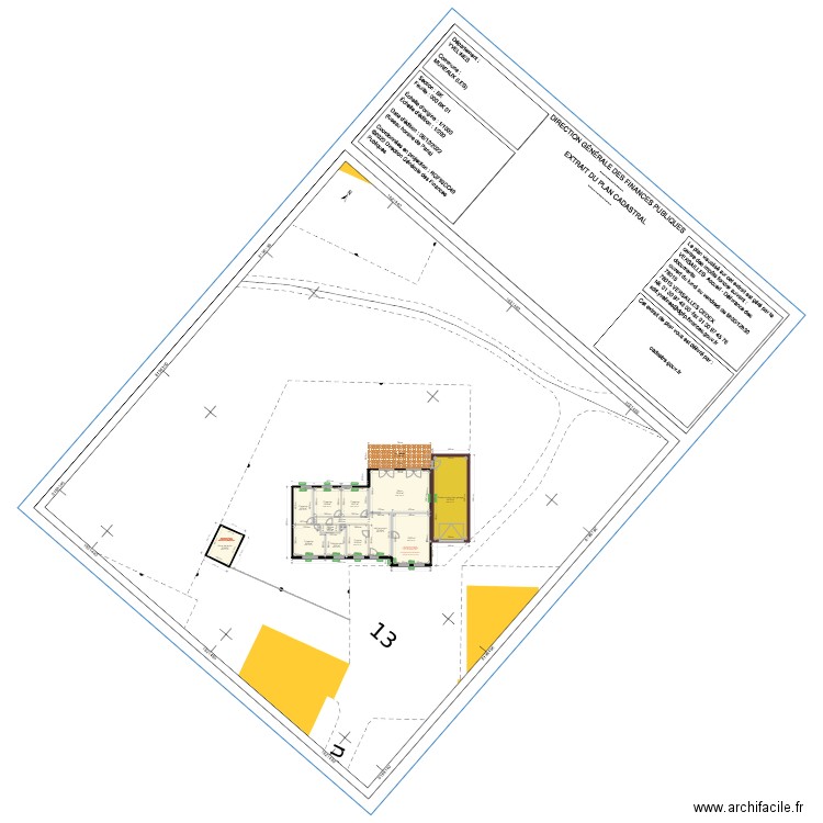 projet garage1. Plan de 12 pièces et 215 m2