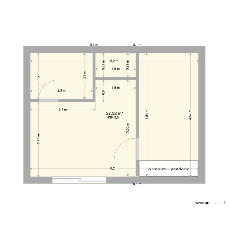 Dernier étage. Plan de 0 pièce et 0 m2