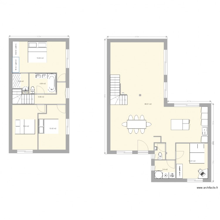 nouveau RDC. Plan de 0 pièce et 0 m2