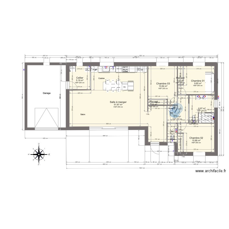 Maison Porcellone avec garage Cuisine IKEA Sanitaires et Point Eau. Plan de 0 pièce et 0 m2