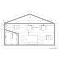 plan de coupe projet de r&eacute;novation Vaux Rouillac