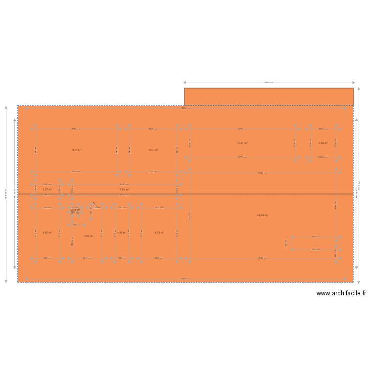 maison 2022 7 version modifiee avec toit . Plan de 0 pièce et 0 m2