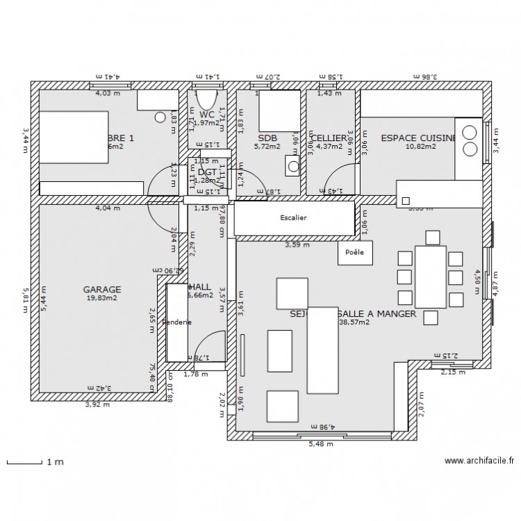 CROQUIS DU 25 08. Plan de 0 pièce et 0 m2