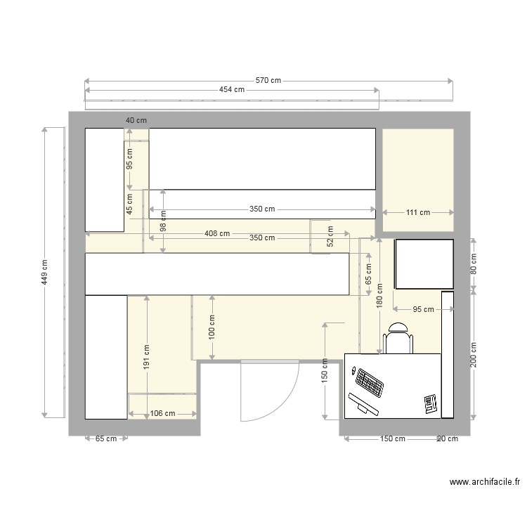 plan local reprographie2. Plan de 0 pièce et 0 m2