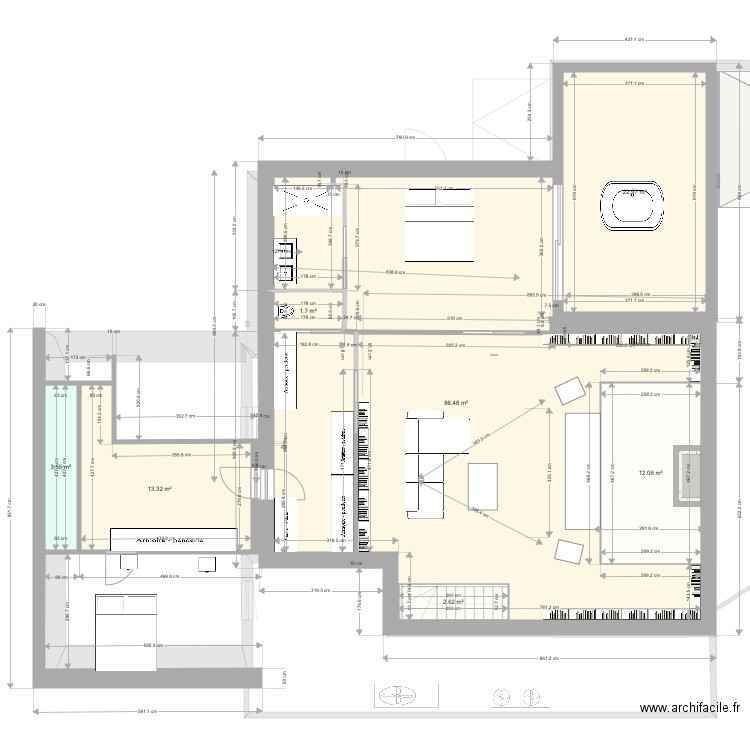 Plan extension 10x12 v6. Plan de 0 pièce et 0 m2