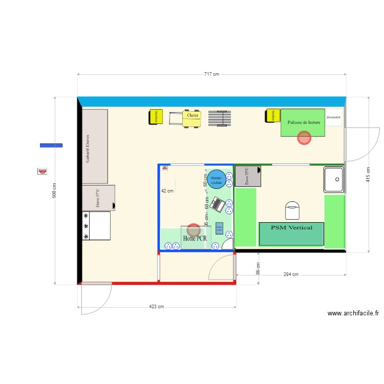 labo PCRversion du 10062019. Plan de 0 pièce et 0 m2