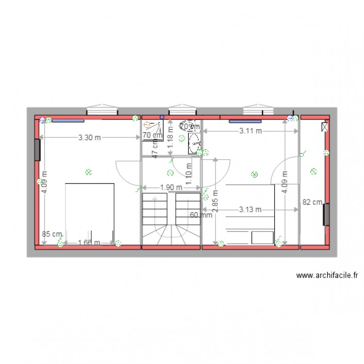 1er étage 2906c. Plan de 0 pièce et 0 m2