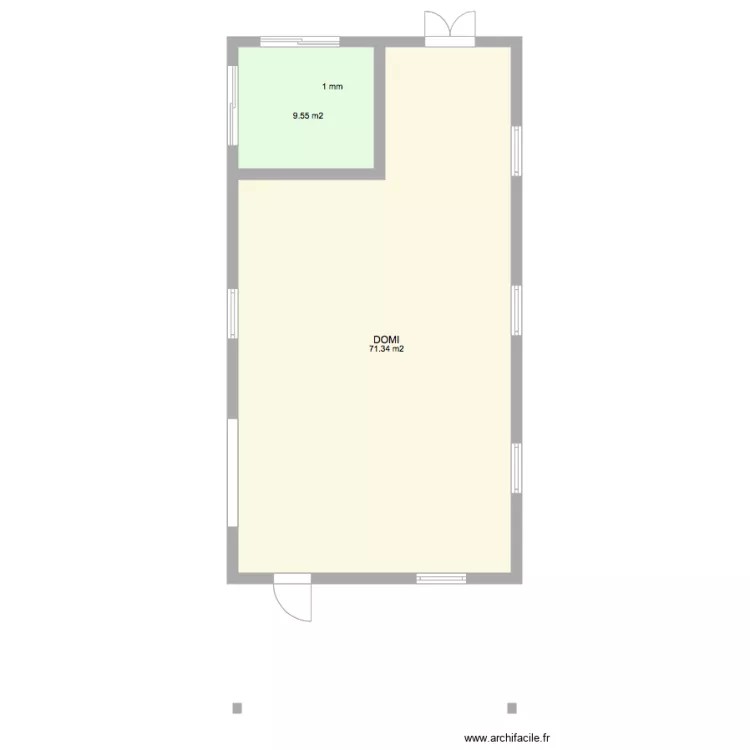 GARAGE 82M2 VAYLATS. Plan de 