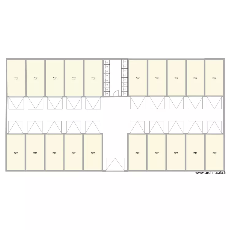 GARAGE BLEUETS. Plan de 