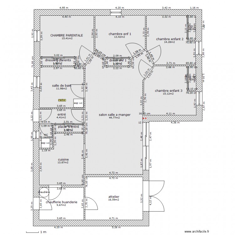 plan vide. Plan de 0 pièce et 0 m2