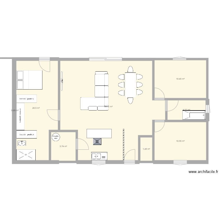 maison 1. Plan de 0 pièce et 0 m2