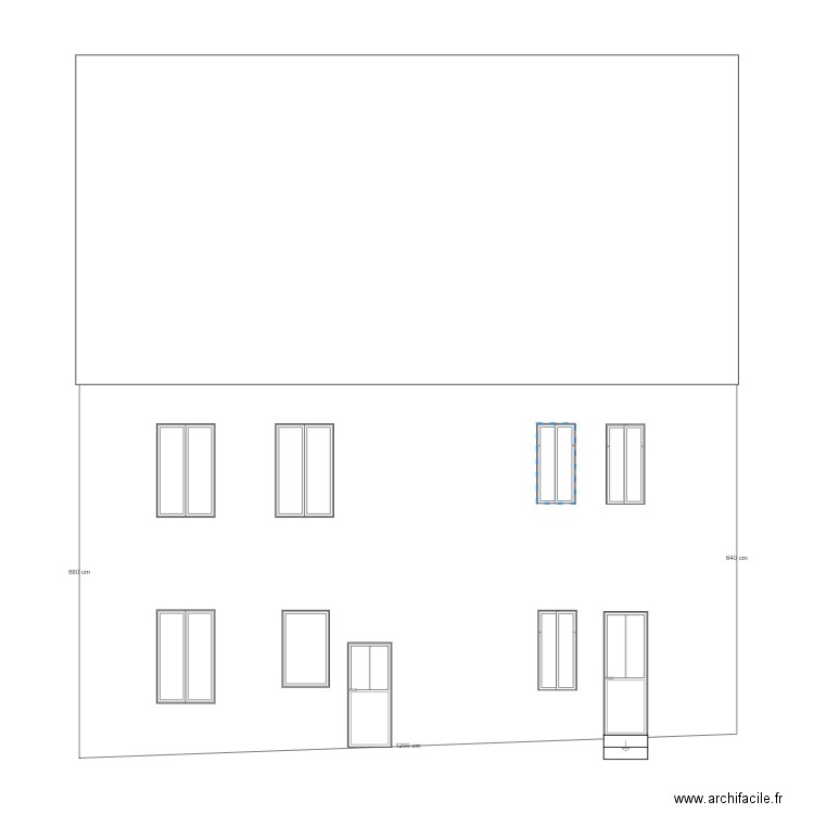 plan façade 3. Plan de 0 pièce et 0 m2