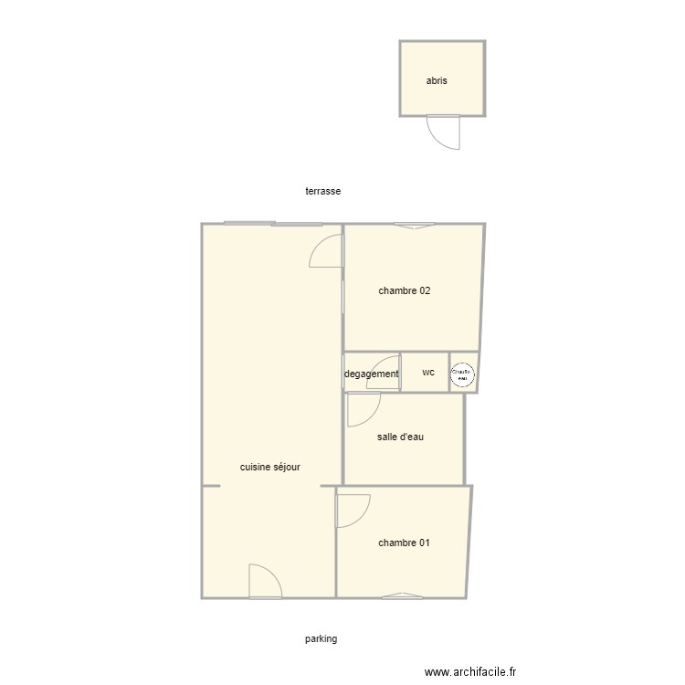 dupouyet am. Plan de 8 pièces et 63 m2