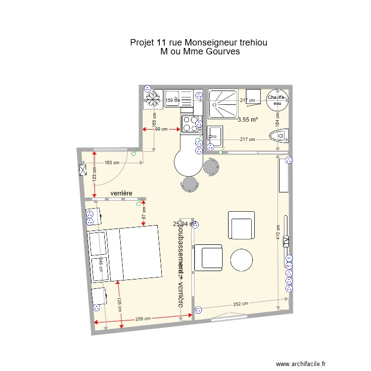 Projet 1. Plan de 0 pièce et 0 m2